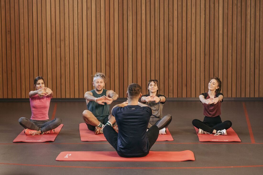 Energetic group fitness class in a Nashville studio